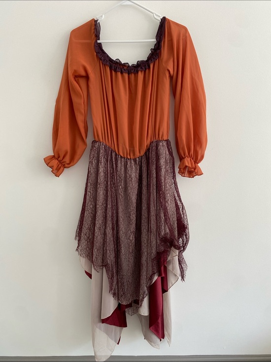 Disney Dresses & Skirts - Mary Sanderson Witch Halloween Costume  Hocus Pocus Asymmetrical Layered Skirt M